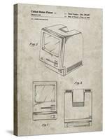 PP176- Sandstone First Macintosh Computer Poster-Cole Borders-Stretched Canvas