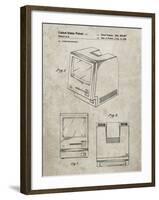 PP176- Sandstone First Macintosh Computer Poster-Cole Borders-Framed Giclee Print