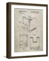 PP176- Sandstone First Macintosh Computer Poster-Cole Borders-Framed Giclee Print