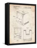 PP176- Vintage Parchment First Macintosh Computer Poster-Cole Borders-Framed Stretched Canvas