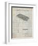 PP177- Antique Grid Parchment iPhone 3 Patent Poster-Cole Borders-Framed Giclee Print