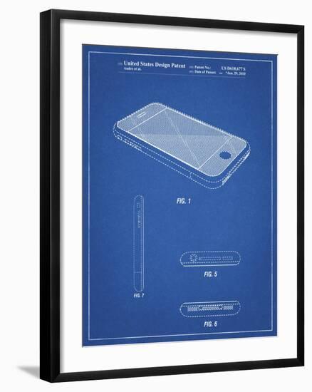 PP177- Blueprint iPhone 3 Patent Poster-Cole Borders-Framed Giclee Print