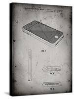 PP177- Faded Grey iPhone 3 Patent Poster-Cole Borders-Stretched Canvas