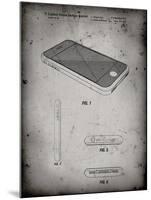 PP177- Faded Grey iPhone 3 Patent Poster-Cole Borders-Mounted Giclee Print