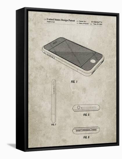 PP177- Sandstone iPhone 3 Patent Poster-Cole Borders-Framed Stretched Canvas