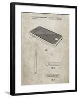 PP177- Sandstone iPhone 3 Patent Poster-Cole Borders-Framed Giclee Print