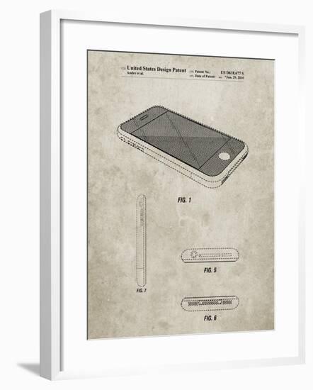 PP177- Sandstone iPhone 3 Patent Poster-Cole Borders-Framed Giclee Print