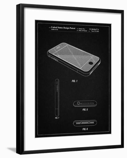 PP177- Vintage Black iPhone 3 Patent Poster-Cole Borders-Framed Giclee Print