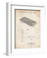 PP177- Vintage Parchment iPhone 3 Patent Poster-Cole Borders-Framed Giclee Print