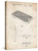 PP177- Vintage Parchment iPhone 3 Patent Poster-Cole Borders-Stretched Canvas