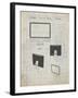 PP178- Antique Grid Parchment iMac Computer Mid 2010 Patent Poster-Cole Borders-Framed Giclee Print