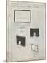 PP178- Antique Grid Parchment iMac Computer Mid 2010 Patent Poster-Cole Borders-Mounted Giclee Print