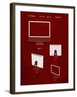 PP178- Burgundy iMac Computer Mid 2010 Patent Poster-Cole Borders-Framed Giclee Print