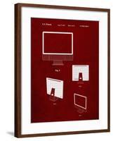 PP178- Burgundy iMac Computer Mid 2010 Patent Poster-Cole Borders-Framed Giclee Print
