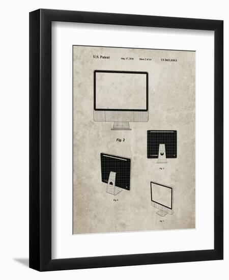 PP178- Sandstone iMac Computer Mid 2010 Patent Poster-Cole Borders-Framed Giclee Print