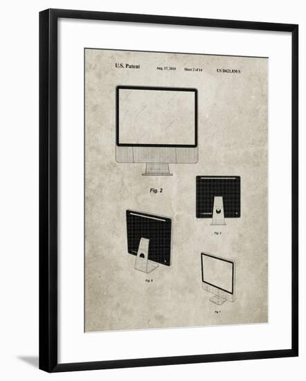 PP178- Sandstone iMac Computer Mid 2010 Patent Poster-Cole Borders-Framed Giclee Print