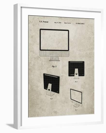 PP178- Sandstone iMac Computer Mid 2010 Patent Poster-Cole Borders-Framed Giclee Print