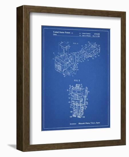 PP179- Blueprint Optimus Prime Transformer Poster-Cole Borders-Framed Giclee Print