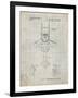 PP18 Antique Grid Parchment-Borders Cole-Framed Giclee Print