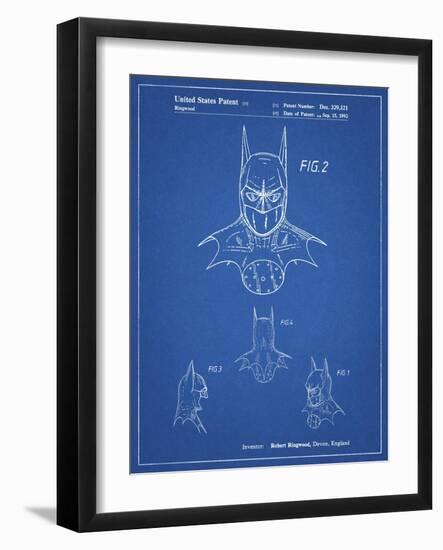 PP18 Blueprint-Borders Cole-Framed Giclee Print