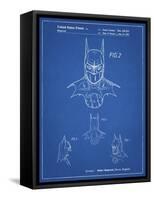 PP18 Blueprint-Borders Cole-Framed Stretched Canvas