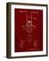 PP18 Burgundy-Borders Cole-Framed Giclee Print