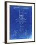 PP18 Faded Blueprint-Borders Cole-Framed Giclee Print