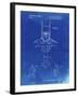 PP18 Faded Blueprint-Borders Cole-Framed Giclee Print