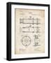 PP180- Vintage Parchment Antique Telescope 1891 Patent Poster-Cole Borders-Framed Giclee Print