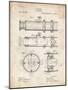 PP180- Vintage Parchment Antique Telescope 1891 Patent Poster-Cole Borders-Mounted Giclee Print