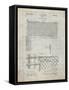 PP181- Antique Grid Parchment Tennis Net Patent Poster-Cole Borders-Framed Stretched Canvas