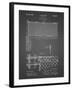 PP181- Black Grid Tennis Net Patent Poster-Cole Borders-Framed Giclee Print