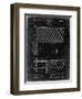 PP181- Black Grunge Tennis Net Patent Poster-Cole Borders-Framed Premium Giclee Print