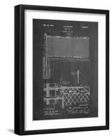 PP181- Chalkboard Tennis Net Patent Poster-Cole Borders-Framed Giclee Print