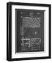 PP181- Chalkboard Tennis Net Patent Poster-Cole Borders-Framed Giclee Print