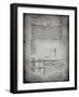 PP181- Faded Grey Tennis Net Patent Poster-Cole Borders-Framed Giclee Print