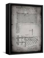 PP181- Faded Grey Tennis Net Patent Poster-Cole Borders-Framed Stretched Canvas