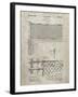 PP181- Sandstone Tennis Net Patent Poster-Cole Borders-Framed Giclee Print