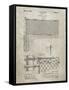 PP181- Sandstone Tennis Net Patent Poster-Cole Borders-Framed Stretched Canvas