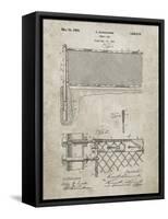 PP181- Sandstone Tennis Net Patent Poster-Cole Borders-Framed Stretched Canvas