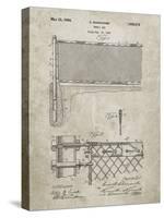 PP181- Sandstone Tennis Net Patent Poster-Cole Borders-Stretched Canvas