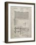 PP181- Sandstone Tennis Net Patent Poster-Cole Borders-Framed Giclee Print