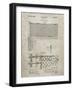 PP181- Sandstone Tennis Net Patent Poster-Cole Borders-Framed Giclee Print