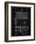 PP181- Vintage Black Tennis Net Patent Poster-Cole Borders-Framed Premium Giclee Print