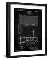 PP181- Vintage Black Tennis Net Patent Poster-Cole Borders-Framed Giclee Print