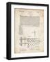 PP181- Vintage Parchment Tennis Net Patent Poster-Cole Borders-Framed Giclee Print