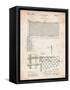 PP181- Vintage Parchment Tennis Net Patent Poster-Cole Borders-Framed Stretched Canvas