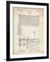 PP181- Vintage Parchment Tennis Net Patent Poster-Cole Borders-Framed Giclee Print