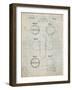 PP182- Antique Grid Parchment Tennis Ball 1932 Patent Poster-Cole Borders-Framed Giclee Print