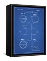 PP182- Blueprint Tennis Ball 1932 Patent Poster-Cole Borders-Framed Stretched Canvas